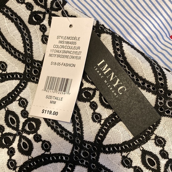 βοΈ 2X Host Pick βοΈ NWT - Isaac Mizrahi Black White Scalloped Lace Skirt Sz M* - Picture 7 of 12